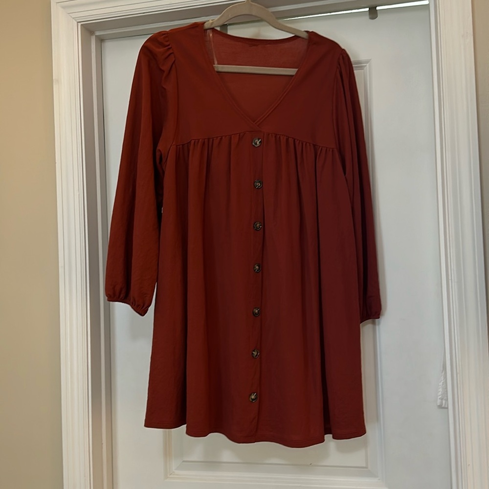 Orange dress size medium
